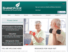 Tablet Screenshot of barnesvillechiro.com